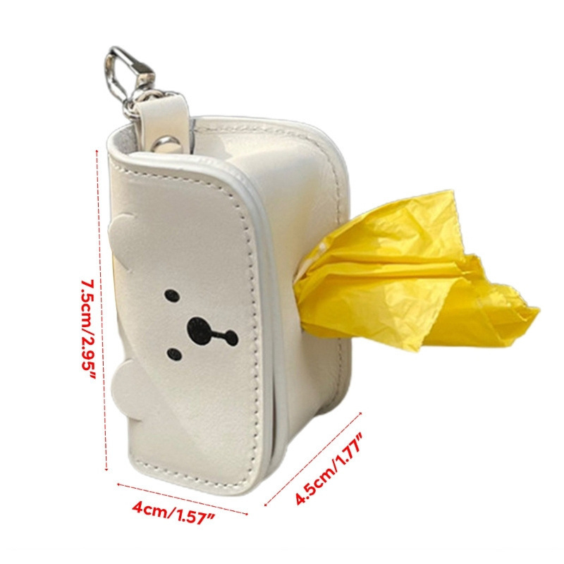 Kožni dispenser vrećica za kućne ljubimce – prenosni, visi dizajn, PU materijal, kontinuirani valjak