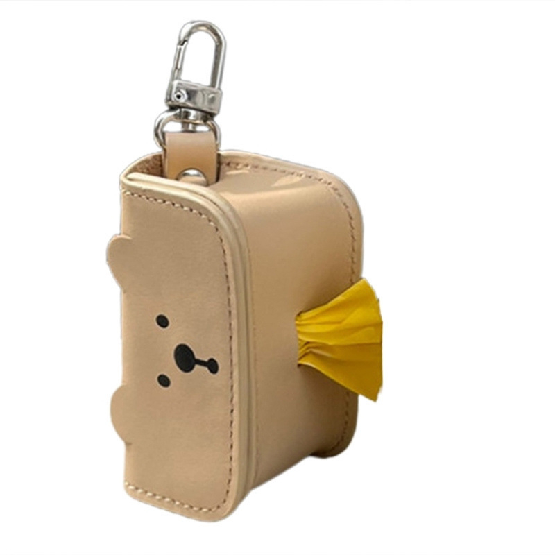 Kožni dispenser vrećica za kućne ljubimce – prenosni, visi dizajn, PU materijal, kontinuirani valjak