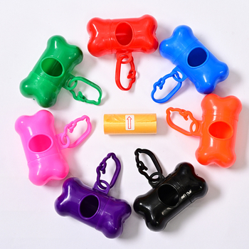 Vanjski prenosni dispenser za vrećice za pse u obliku kosti; Marka Fortune; Materijal: plastika; Stil: spiralni dizajn; Debljina: normalna.