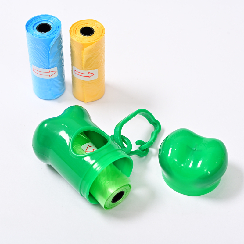 Vanjski prenosni dispenser za vrećice za pse u obliku kosti; Marka Fortune; Materijal: plastika; Stil: spiralni dizajn; Debljina: normalna.