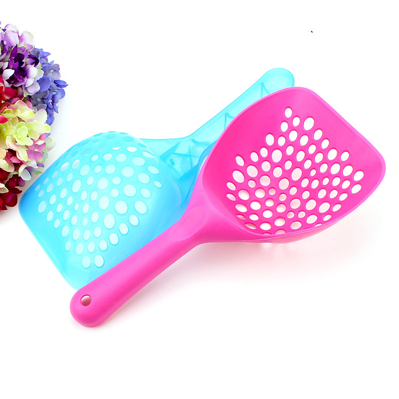 Lopată pentru nisipul pisicii, din plastic, deschidere rotundă, ambalaj 144, Pet Tsai