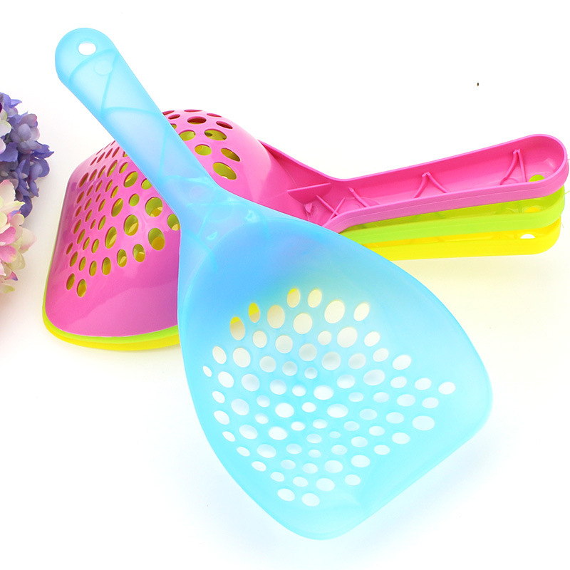 Lopată pentru nisipul pisicii, din plastic, deschidere rotundă, ambalaj 144, Pet Tsai