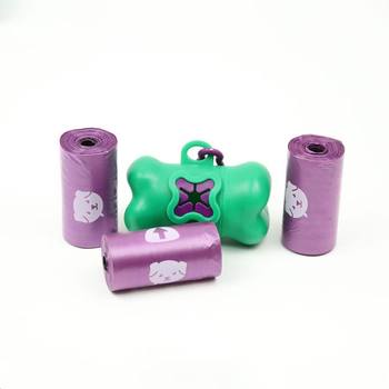 Βιοδιασπώμενες σακούλες αποβλήτων κατοικίδιων, φιλικές προς το περιβάλλον σακούλες κοπράνων, φορητό σετ σε κουτί with παχύτερες σακούλες