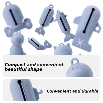 Dispenser pentru pungile de gunoi pentru animale de companie, manual, materiale: piele artificială, silicon, TPU; marcă: Other