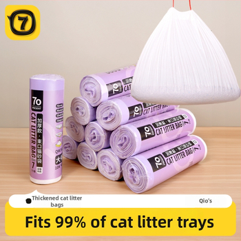 Vienreizējās somas kaķu smilšu kastēm – biezas, pārnēsājamas, vienreizējai lietošanai