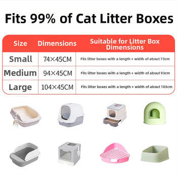 Vienreizējās somas kaķu smilšu kastēm – biezas, pārnēsājamas, vienreizējai lietošanai