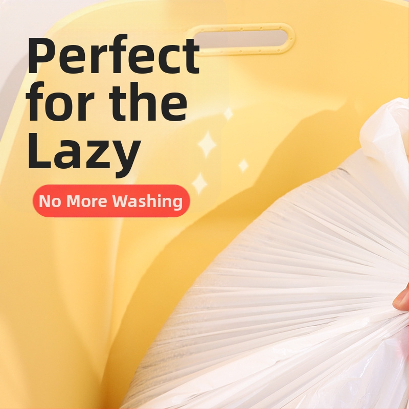 Vienreizējās somas kaķu smilšu kastēm – biezas, pārnēsājamas, vienreizējai lietošanai