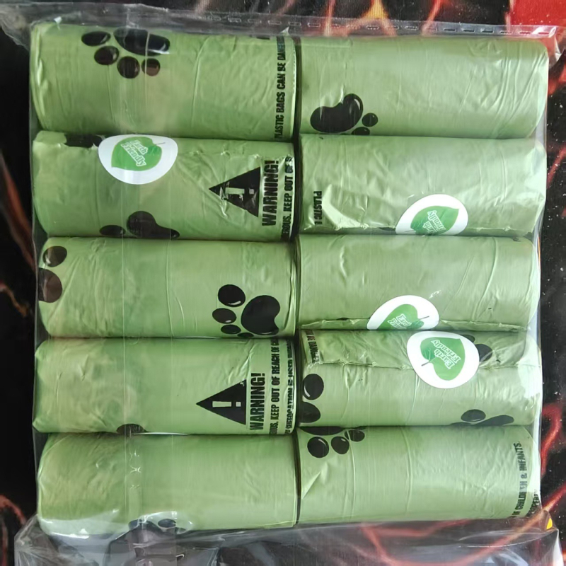 Pungi biodegradabile pentru fecalele pisicii și câinelui, saci de plastic pentru gunoiul animalelor de familie, rolă continuă, grosime îngroșată