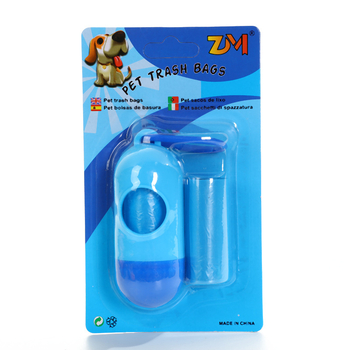 Dispenser de saci pentru dejecțiile animalelor de companie, cu 2 role, tip rulă continuă, din plastic, 240 bucăți