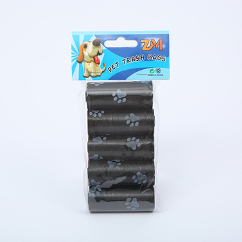 Пакетчета за отпадъци от кучета – 5 ролки, портативни, пластмасови торбички, стандартна дебелина, 240 броя в кутия