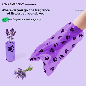 Bioloģiski noārdāmas suņu fekāliju somas, plakanais atvērums, EPI materiāls, biezinātas