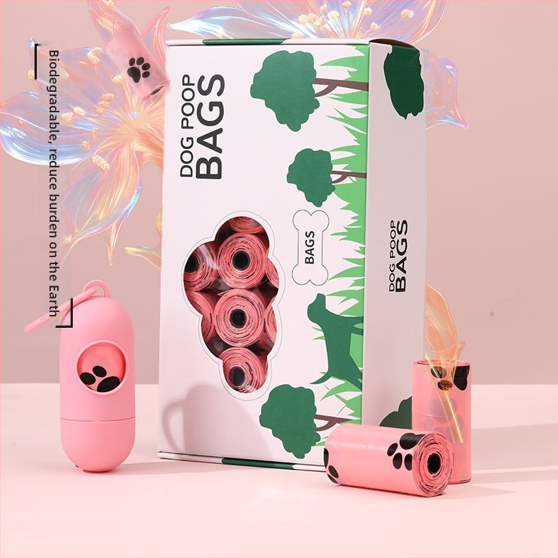 Bioloģiski noārdāmas suņu fekāliju somas, plakanais atvērums, EPI materiāls, biezinātas