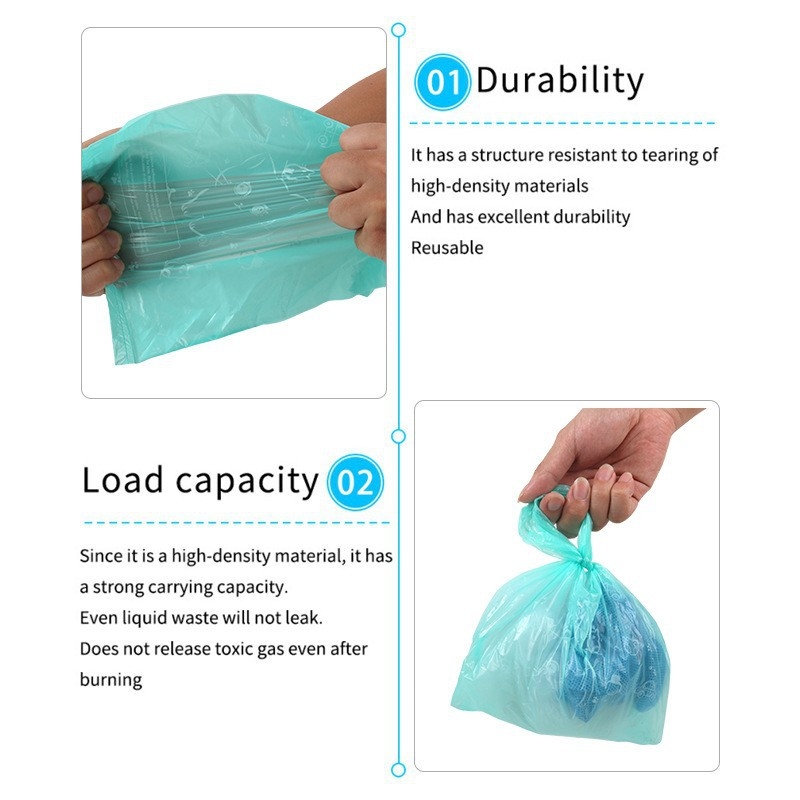 Kačių išmatų maišas – vienkartinis, liemenės stiliaus, tirštinto audinio