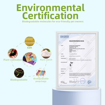 Biologiškai skaidūs šunų išmatų maišeliai, plokščio atidarymo tipas, sutirštinėti, medžiaga EPI+HDPE, 300 vnt., galimybė privačiai etiketei