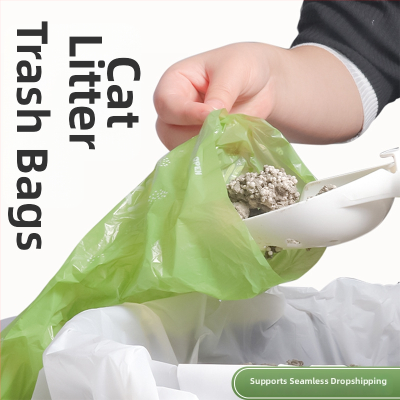 Biodegradējamas suņu izkārnījumu somas, plakanais atvērums tips, biezinātas, materiāls EPI+HDPE, 300 gab., privātās etiķetes iespēja