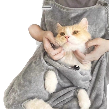 Amor Ziemas bieza kaķu kopšanas apģērbs, pret matu pieķeršanos, krūšu priekšējā aizsardzība, skrāpējumu aizsardzība, poliesteris