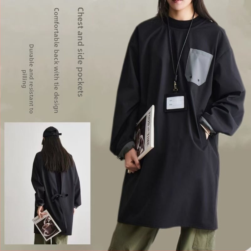 Престилка с ръкави – антизамърсяваща, японски стил, полиестерна материя