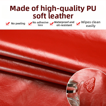 PU кожа престилка до коляното, без ръкави, водоустойчива за кухня, столова и миене на съдове