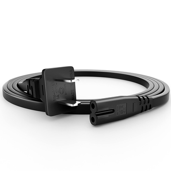 Figure-8 захранващ кабел, CCC сертифициран, PVC изолация, двупинов щепсел