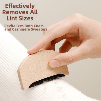 Canting дървен премахвач за власинки от пуловер — валяк за коса, премахване на влакна, модерен стил