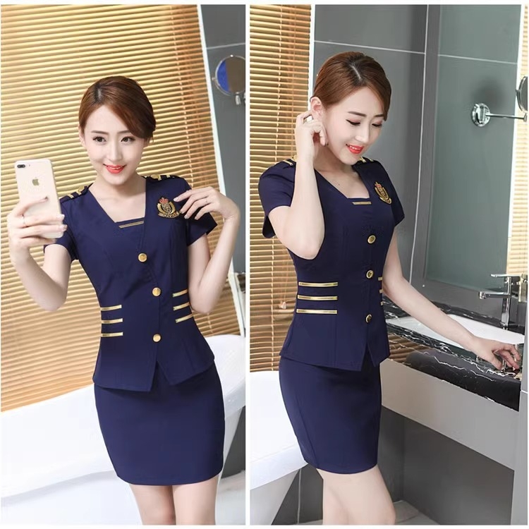 Uniforma pre techniku pedikúry pre ženy, odvádzajúca vlhkosť, krátky rukáv, V-výstrih, nohavice