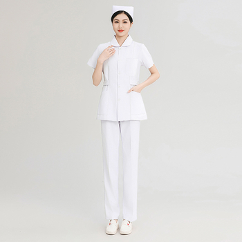 Униформа за медицински сестри – женска, дълъг ръкав, кръгла яка, полиестер/памук, влагоотводяща, устойчивост на хлор, подходяща за зима/пролет/есен