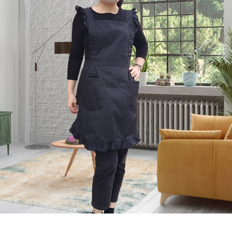 Престилка без ръкави, корейски стил, устойчива на зацапване, печат на лого по поръчка