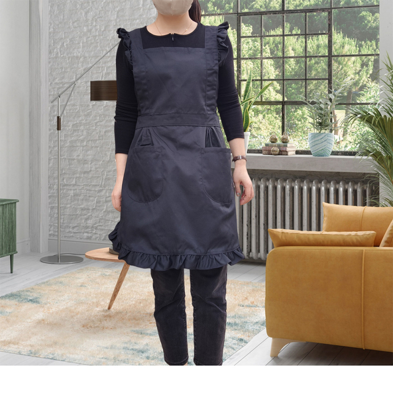 Престилка без ръкави, корейски стил, устойчива на зацапване, печат на лого по поръчка