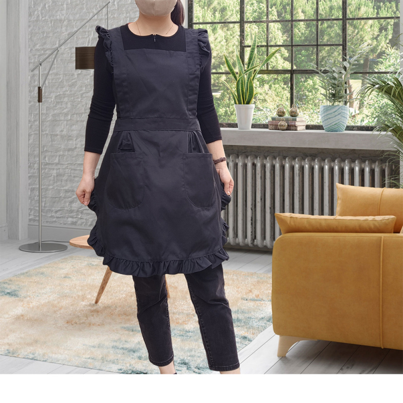 Престилка без ръкави, корейски стил, устойчива на зацапване, печат на лого по поръчка