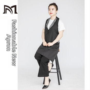 Полиестерен безръкав фризьорски фартух с антизамърсяващо покритие, модерен минималистичен стил