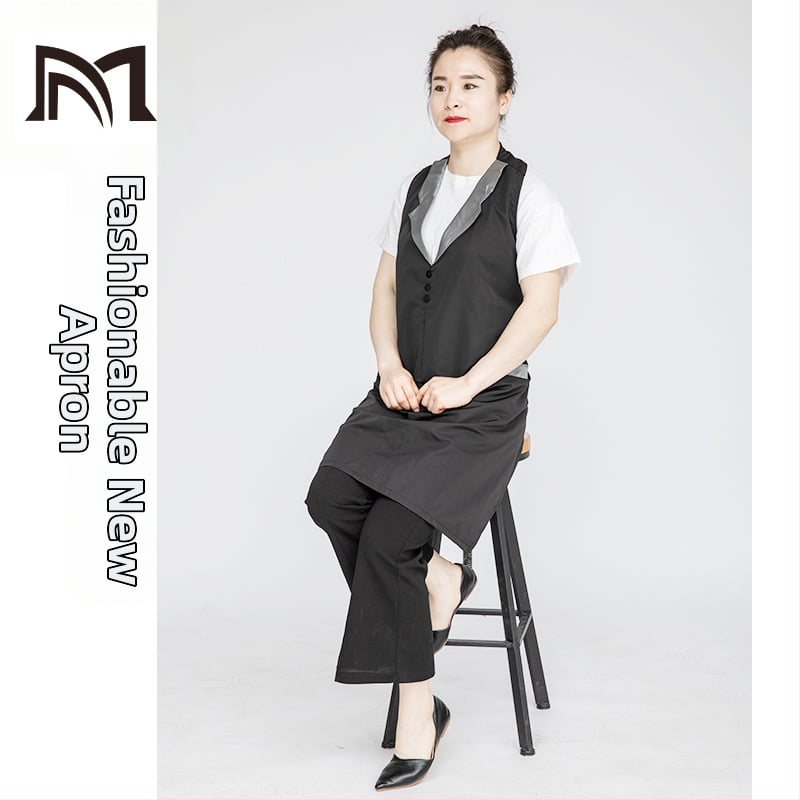 Полиестерен безръкав фризьорски фартух с антизамърсяващо покритие, модерен минималистичен стил