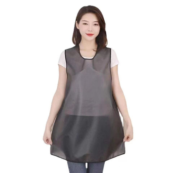 Водоустойчива TPU безръкавна престилка за грижа за домашни любимци – удължена дължина, дишаща, геометричен модел, корейски стил