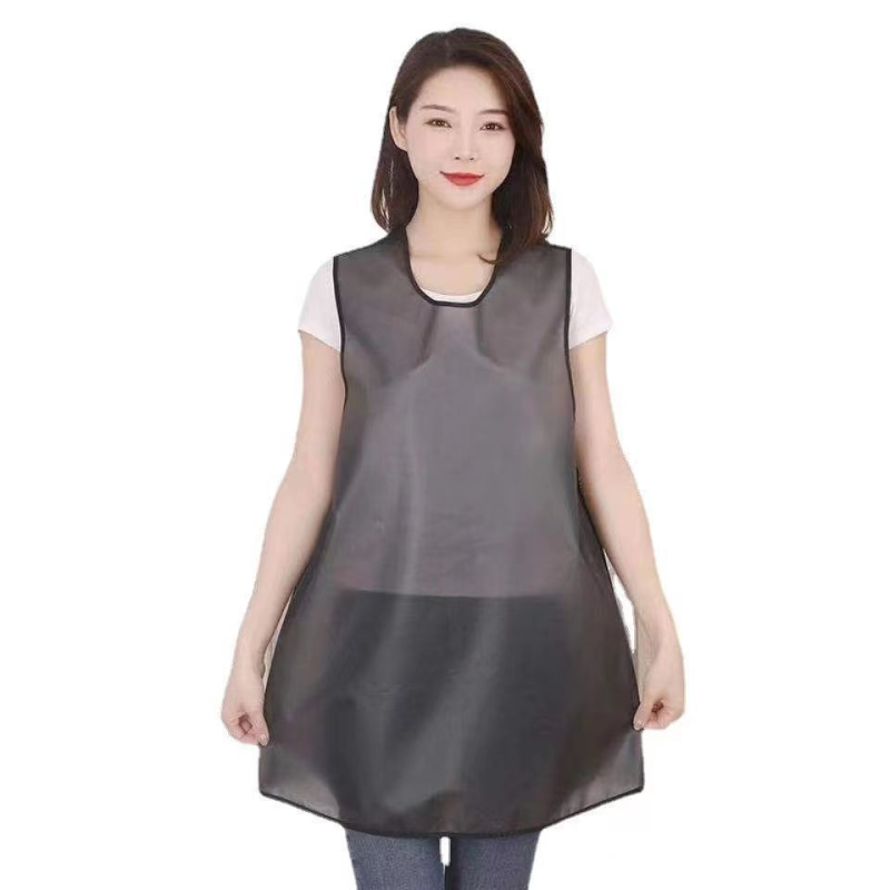 Водоустойчива TPU безръкавна престилка за грижа за домашни любимци – удължена дължина, дишаща, геометричен модел, корейски стил