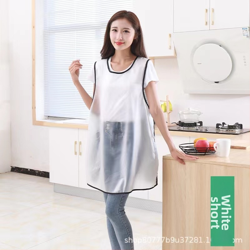 Водоустойчива TPU безръкавна престилка за грижа за домашни любимци – удължена дължина, дишаща, геометричен модел, корейски стил