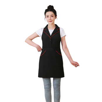 Фартух за работа без ръкави с яка — полиестер, антизамърсяващ, модерен стил