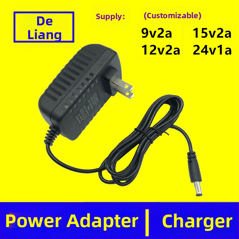 De Liang daudzvadu strāvas adapters monitors/izvads/LED joslai — Izvadi: 12V2A, 9V2A, 24V1A, 15V2A, 12V3A; Svars: 100 g; Piemērošana: Monitori/Displejs/LED josla