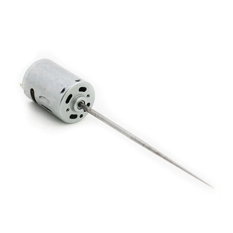 R385 Mikro motor – DC motor s kefkami, dlhý hriadeľ, 36V max, pre zvlhčovač a zariadenie na čistenie tváre, vibračný motor