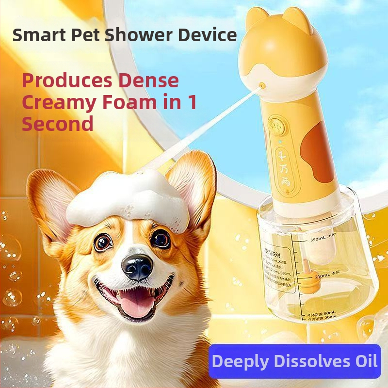 Elektriska mājdzīvnieku dušas putas mašīna kaķiem un suņiem, dušas putas iekārta, Independent zīmols