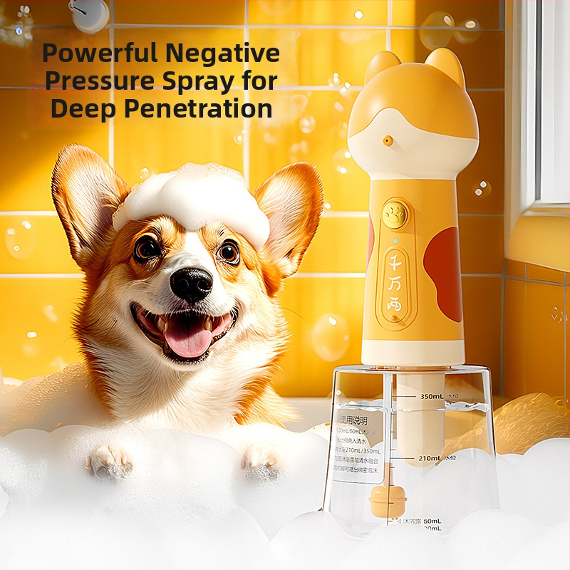 Elektriska mājdzīvnieku dušas putas mašīna kaķiem un suņiem, dušas putas iekārta, Independent zīmols