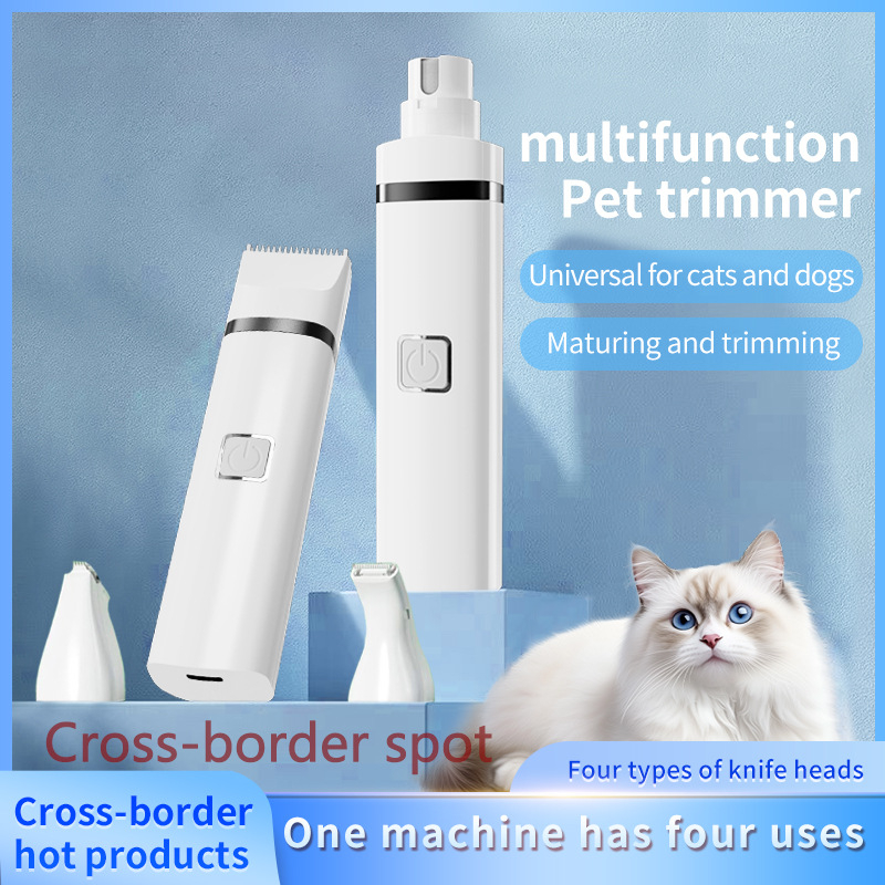 Huashi clippers silențios pentru animale – pentru câini și pisici, corp ABS, tăierea părului de la labe, greutate 130,7–196,2 g