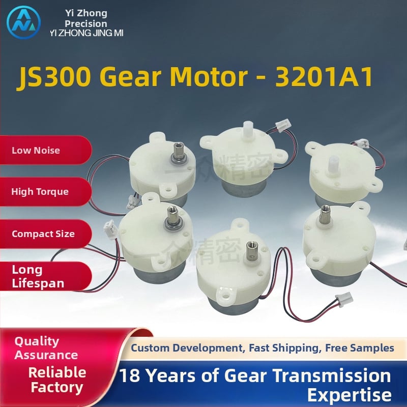 JS300 prevodový mikromotor DC, uhlíkový motor, jednosmerný, pod 36V