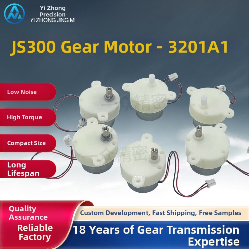 JS300 prevodový mikromotor DC, uhlíkový motor, jednosmerný, pod 36V