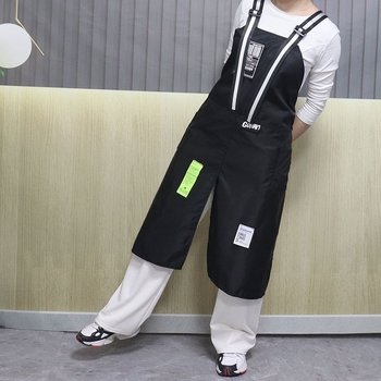 Фризьорски фартух с ръкави, полиестер, маслоустойчив и устойчив на замърсяване, етнически стил