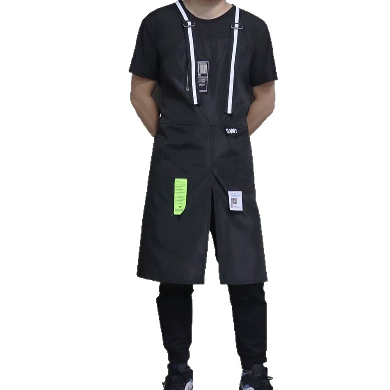 Фризьорски фартух с ръкави, полиестер, маслоустойчив и устойчив на замърсяване, етнически стил