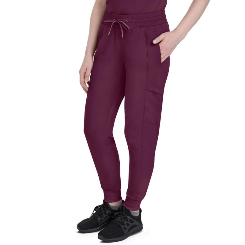 Set unisex de îmbrăcăminte medicală: mâneci scurte, decolteu în V, țesătură cu uscare rapidă, elasticitate în patru direcții.