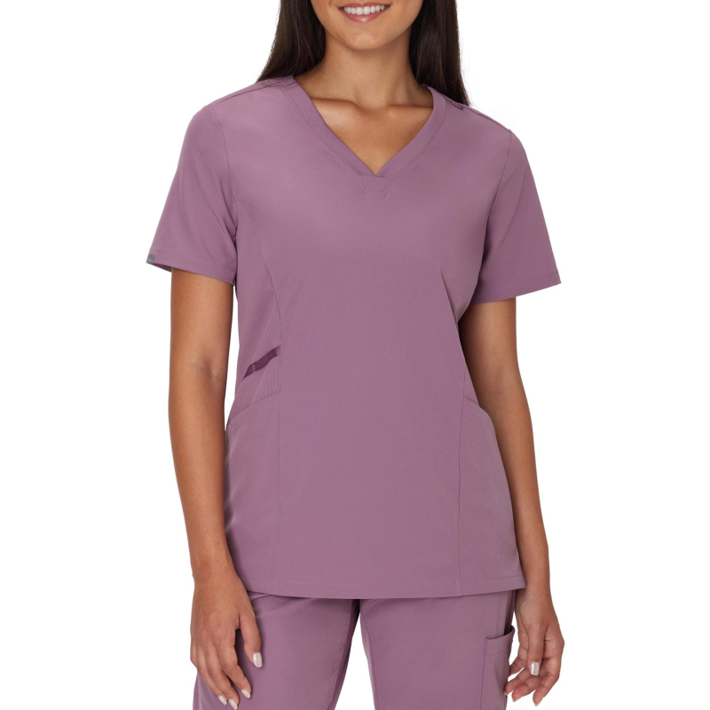 Unisex set zdravotných scrubs – krátke rukávy, V výstrih, materiál odvádza vlhkosť, 72% polyester, 7% elastán, vhodný do nemocnice aj veterinárnej kliniky