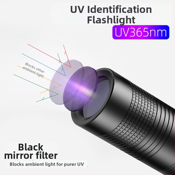 UV365 лампа за маникюр и UV фенер, презареждащ LED, алуминиева сплав, 5W 1200mAh