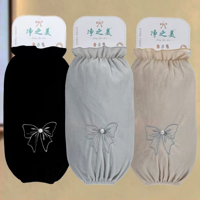 Плюшени ръкави с дебел флийс, корейски стил, принт с карикатура, прахоустойчиви и устойчиви на петна