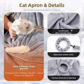 Ποδιά γάτας για την πρόληψη της γούνας στα ρούχα, με παχιά απορροφητική ύλη, για εξωτερική χρήση