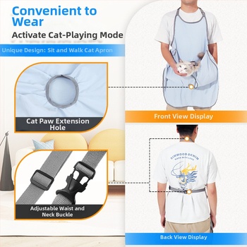 Ποδιά γάτας για την πρόληψη της γούνας στα ρούχα, με παχιά απορροφητική ύλη, για εξωτερική χρήση